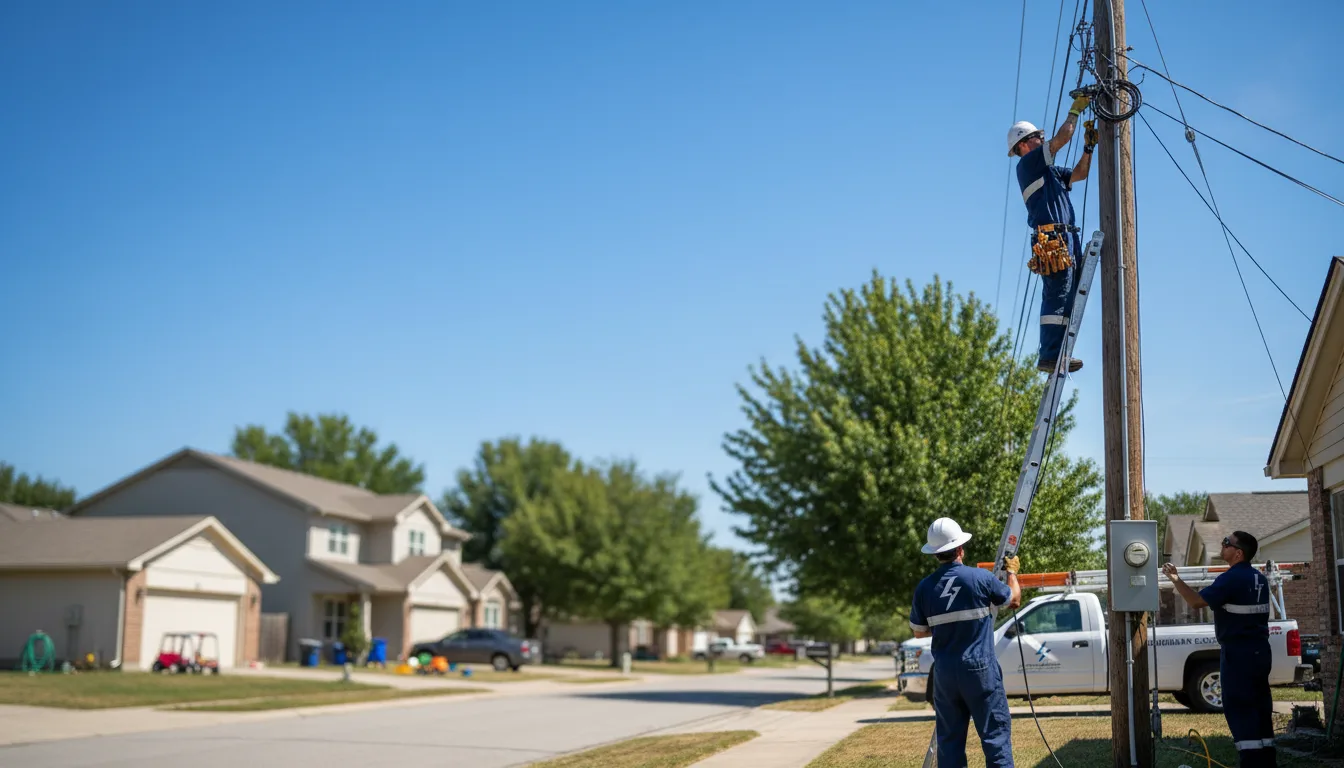 Residential electrician providing installation services in Higley, AZ